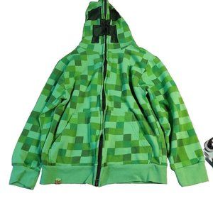 Mincraft full face hoodie size kids medium